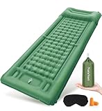 Esterilla Camping Colchon Hinchable Indivudual, Tienda de Campaña，Verde