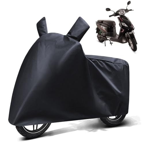 Image of FABTEC Waterproof Scooty Body CoverCompatible with Hero Electric NYX, A1 (Black)
