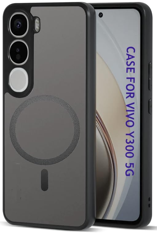 Image of Case for Vivo Y300 5G / V40 Lite, Matte PC Back + TPU Bumper Shockproof Phone Cover (Vivo Y300 5g)