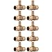 SharkBite UC412LFA10 3/4" x 1/2" Reducing Tee PEX Barb Fitting (10-Pack), brass