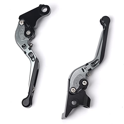 ISITAC Hebel Für BMW K1300S 2009 2010 2011 2012 2013 2014 2015 Motorrad-Bremskupplungshebel, Verstellbar, Erweiterbar, Faltbar, CNC-Aluminium-Zubehör (Farbe : 14)