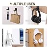 huoanpo 4 Pack Headphone Hook - Strong Adhesive Desktop and Wall Mount Headphone's Holder | Gaming Headphone Hooks, Universal Under-Desk Headphone' Holder Weighs 2.2 LBS (Black, White) #4