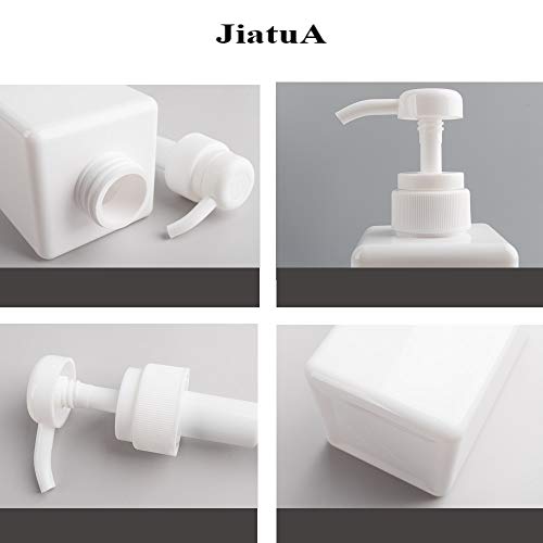 22oz / 650ml Empty Plastic Pump Bottles, Refillable Lotion Soap Dispenser Liquid Container for Kitchen or Bathroom Soaps Shampoo and Body Wash, 2 Pack White - Thumbnail 6