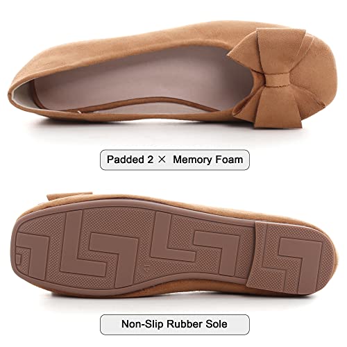 Image of Dear Time Women's Flats Shoes Bowknot Dressy Ballets Loafers Wedding Business Casual Walking Shoes