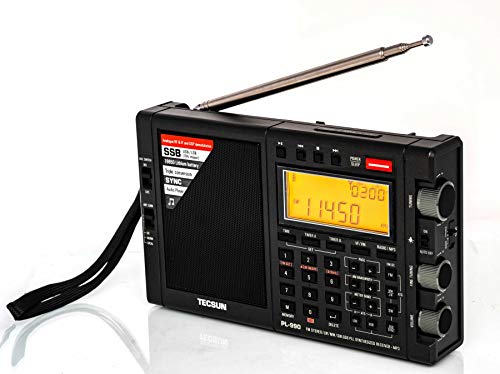 Image of Tecsun PL990 Digital Worldband AM /FM Shortwave Longwave Radio with Single Side Band Reception & MP3 Player, Matte Black