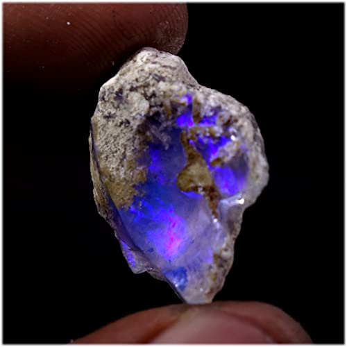 Tindi 15.95 Cts 100% A+ Natural Ethiopian Welo Opal Rough Stone, Raw Crystal, October Birthstone, Jewelry Making Gemstone, Ultra Fire Striking Opal, Opal Rock, Size-21X21X11 Mm #TOP3