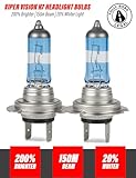 Xtremeauto Viper Vision H7 Headlight Bulbs 12V 55W – 200% Brighter Halogen Upgrade – Up to 150m Vision & 20% Whiter Light – E-Marked Road Legal Headlamp PX26D 477 Bulb (Pack of 2) - Image 2