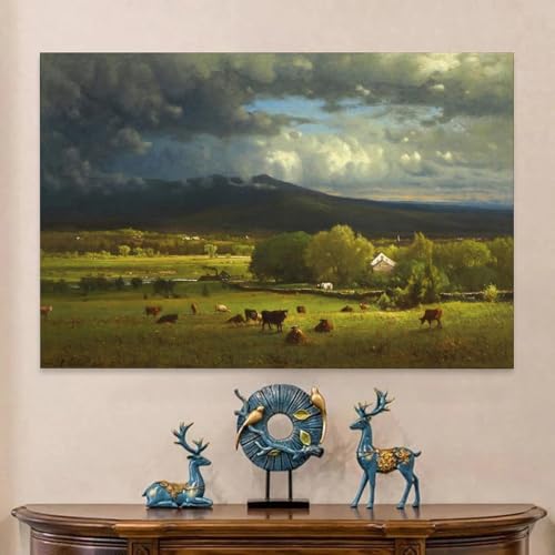 Impression sur toile paysage champêtre déco murale rustique