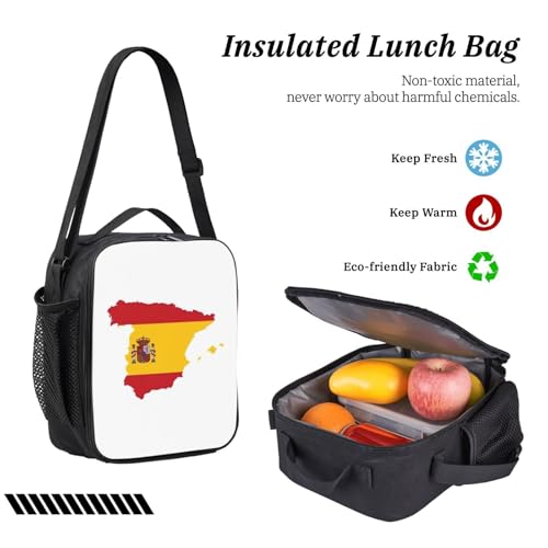 Mochila escolar ligera con estampado de mapa español y complementos acolchados 6