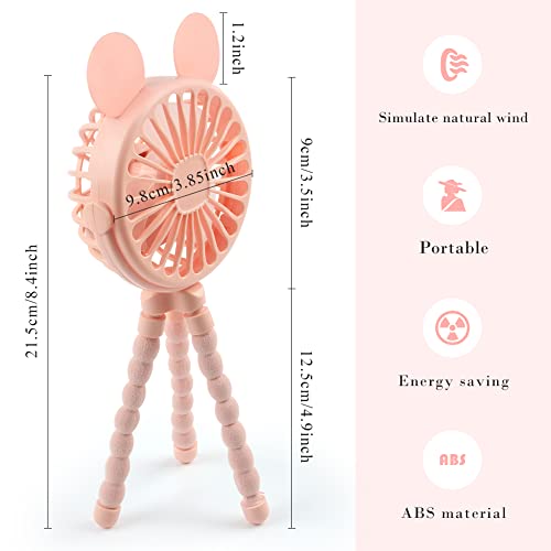 Ventilateur poussette flexible rechargeable USB portable et mini ventilateur vélo
