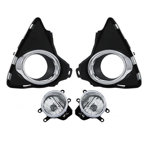 For Toyota Auris 2014 2015 Fog Lights Headlight LED Front Driving Lamp Kit Cover Grill Bezel Waterproof Auto Car Accessories(Halogen)