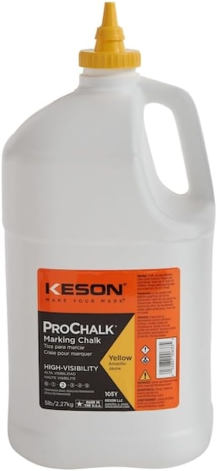 Kraft Tool GG317 Yellow Chalk - 5 lbs.
