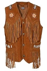 Rust Brown Suede & Orange Beads