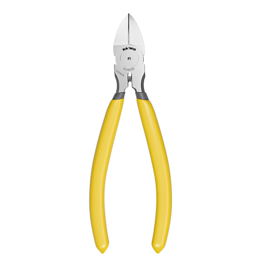 6-inch Wire Cutters, 1 PCS Powerful Side Cutters with Precision Flush Cutting Edge, Sharp Diagonal Cutters for Crafts, Floral, Artificial Flowers, Chicken Wire, Jewelry Making, Electrical