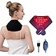 Rotlichttherapiegürtel für den Nacken, 660 nm & 850 nm Infrarotlicht-Heizkissen, Kissen für Handgelenke, Knöchel, Waden zur Schmerzlinderung und Entspannung,mit 40 LEDs,3 Modi,3 Timer,10 Hz/40 Hz Puls