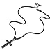 Richsteel Collar Cruz Hombre Mujer Colgante Cruces de Buena Suerte Cadena Cruz...