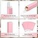 Segbeauty 20pcs Empty Packaging Small Gift Boxes, Pink Glossy Mini Gift Boxes, Mini Cardboard Gifts Wrap Boxes, Suitable for Travel Perfume Bottles, Essential Oil Roller Bottle, Lip Gloss Balm Tubes