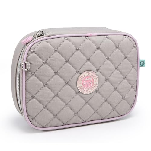 Estojo Kika Box Organizador Feminino Divisórias 36 Lápis (Bege)