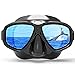 COPOZZ Youth Scuba Mask, Low Volume No Fogging Snorkeling Scuba Dive Glasses, Seal Free Diving Tempered Glass Mask Goggles, Swimming Scuba Dive Snorkeling Swim Mask Diving Goggles Mask for Men Women