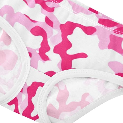 Durable Toddler Underwear Floral 2t Cotton Cute Panties Girl Camouflage Pink White Briefs Girls Undies4