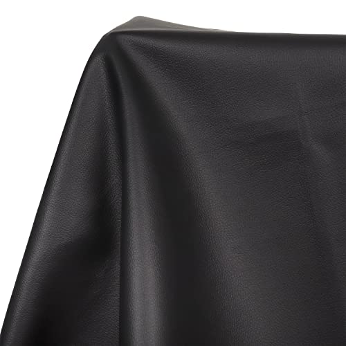 Marine Vinyl Upholstery Faux Leather: Meneng Black Grain Faux Leather 54'x36' Marine Vinyl Fabric Waterproof Durable for DIY Upholstery Boat Car Sofa