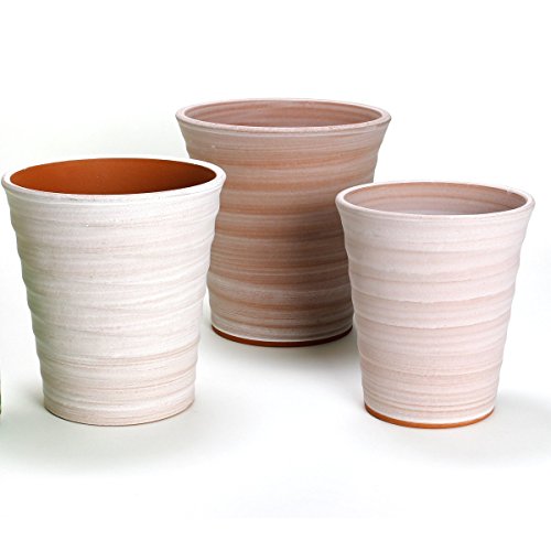 鉢 三河焼 KANEYOSHI 陶器 植木鉢 三河焼 フラワーロード ホワイトビスク 6号