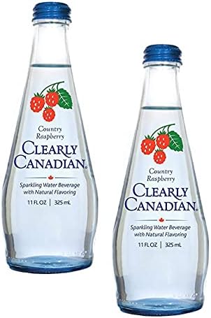 Clearly Canadian Country Raspberry Sparkling Water - 11 oz bottles (Pack of 2)