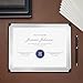 Juvale 50 Sheets Silver Foil Certificate Paper for Printing - Customizable Blank Cardstock with Border for Graduation Diploma, Achievement Awards, Recognition Documents (8.5 x 11 in, White)