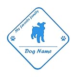 ForzaGroup 全犬種 全猫種対応 ミニチュアシュナウザー (11-108) 犬 イヌ いぬ dog 防水 車 ステッカー sticker シール 名前入れ 名前入り