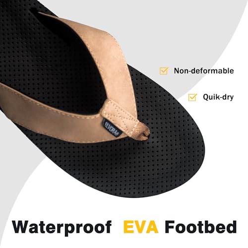 Image of Flip Flops for Men with Arch Support - Non-Slip Orthopedic Sandals,Durable Comfort Thongs Sandals for Beach