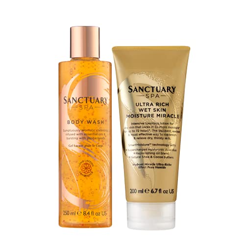 Sanctuary Spa Body Wash and Ultra Rich Wet Skin Moisture Miracle Body ...