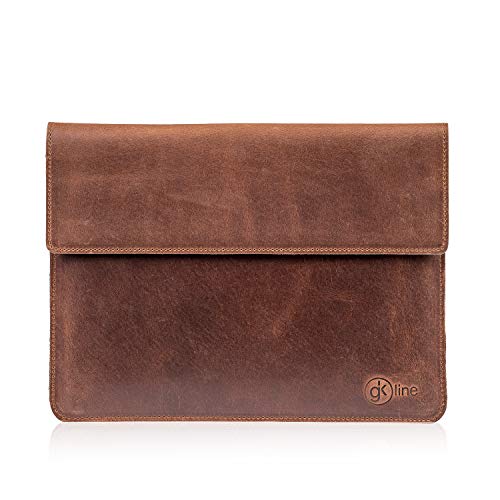 gk line Funda de Piel marrón Estilo Vintage. marrón marrón 9.7-10.5 Zoll