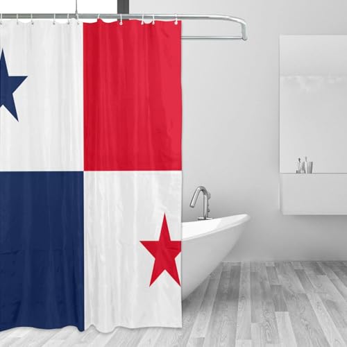 Rideau de douche polyester imprimé Panama avec 12 œillets - 4