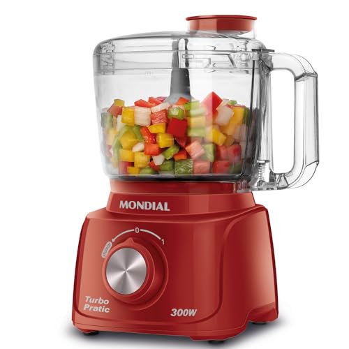 Mini Processador Turbo Pratic, Mondial, Vermelho, 300W, 220V - MP...