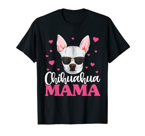 Carino Chihuahua Mama camicia camicia, festa della mamma cane mamma Maglietta