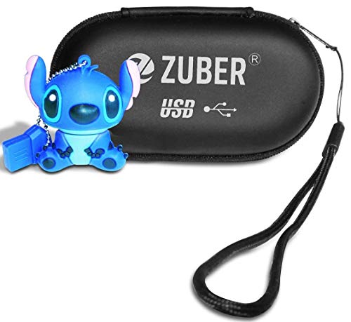 ZUBERu00ae - Memoria USB para llaves (4 GB/8 GB/16 GB/32 GB/64 GB/128 GB/256 GB en transferencia de datos rápida de 2.0 y 3.0, gran idea de regalo de Reino Unido (16 GB)