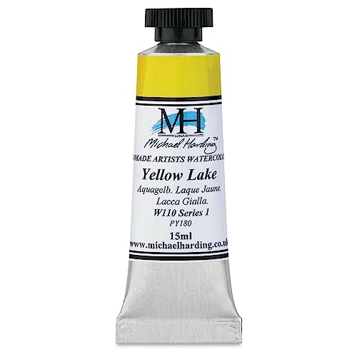 Michael Harding Professional Watercolors - 15ml Tubes (Yellow Lake), 15 ml (Pack of 1)