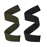 YOOSIDE 22mm Loop Nylon Armband für Fenix 6/Fenix 5/Fenix 7/ EPIX 2, Ultraleichtes Schnell Trocknen Schleife Waschbar Uhrenarmband für Garmin Forerunner 955,Instinct 2 Solar (Schwarz Grün)
