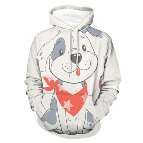 Hoodie chien mignon pour vos moments de détente, un sweat-shirt unisexe confortable.