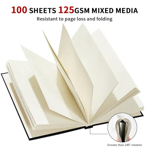 E-Weichen EW-125GSM-4X6IN Mixed Media Sketch Pad thumb #2