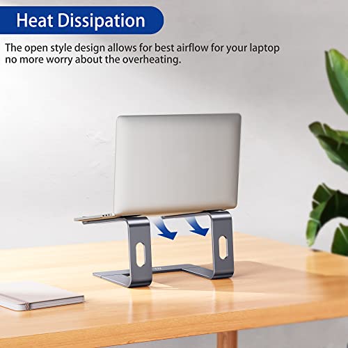 BESIGN LS03 Aluminum Laptop Stand, Ergonomic Detachable Computer Stand, Notebook Holder, Laptop Mount Compatible with Air, Pro, Dell, HP, Lenovo More 10-15.6" Laptops, Space Gray by BESIGN - Image 6