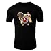 Produktbild Mercedes Benz Ice Age Scrat T-Shirt Logo Clipart Herren CAR Auto Tee TOP SCHWARZ WEIß Short Sleeves Present Christmas (L, Schwarz)
