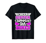 Photo Gallery cheer sister supportive ma annoiato cheerleading maglietta Photo Gallery cheer sister supportive ma annoiato cheerleading maglietta