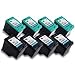 Printronic Remanufactured Ink Cartridge Replacement for HP 98 C9364WN HP 95 C8766WN, Black & Color, 8 Pack