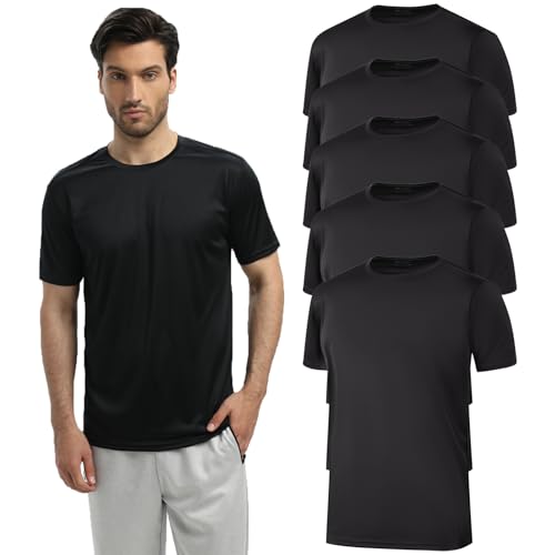 Men's T-Shirts,5 Pack Short Sleeve/4 Pack Long Sleeve T-Shirt Workout T Shirts for Gym,Athletic,Running