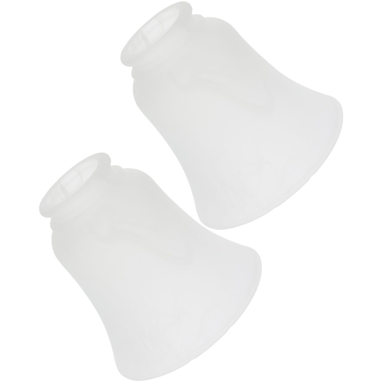 Pantalla de Lámpara de Vidrio Blanco E27 para Lámpara de Techo, Diseño Creativo y Estructura Resistente, Pack de 2 Piezas Adecuado para Hotel o Almacén