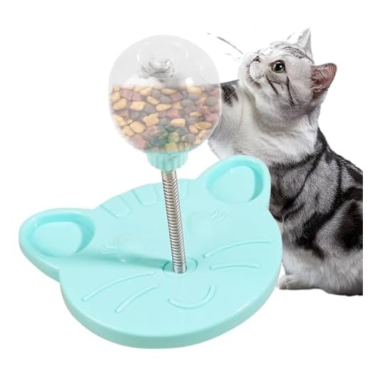 Trata para mariposa de juguete para alimentador de mascotas - PUZLERO DE PUEDES CATTO CATTO - PALL DE DISPENSER con primavera para el entrenamiento de mascotas de cualquier tamaño