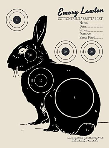 Retro Rabbit Shooting Target | 5-Pack 11'' X 8.5'' #TOP15