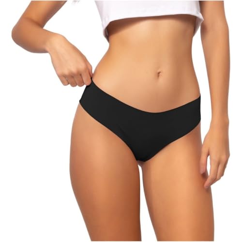 10 Calcinhas Corte a Laser não Marca Sem Costura (BR, Alfa, GG, Regular, Preto/Chocolate)