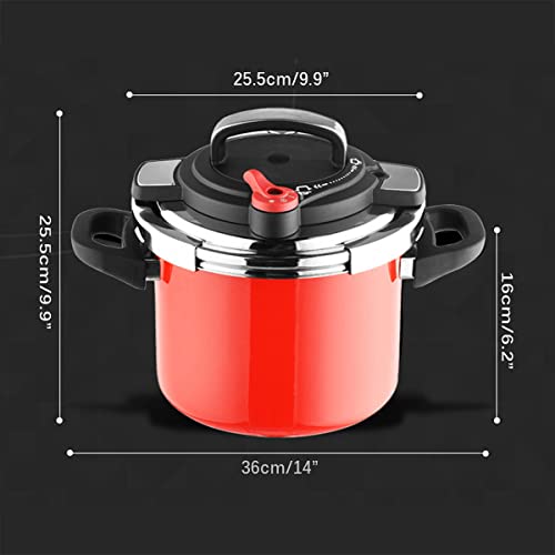 2 Gear Adjustment Stainless Steel Pressure Cooker,With Release Valve With One-Hand Operating Pressure Cooker,Compatible With Gas And Induction Cooker,Suitable For Kitchen/Home #TOP6